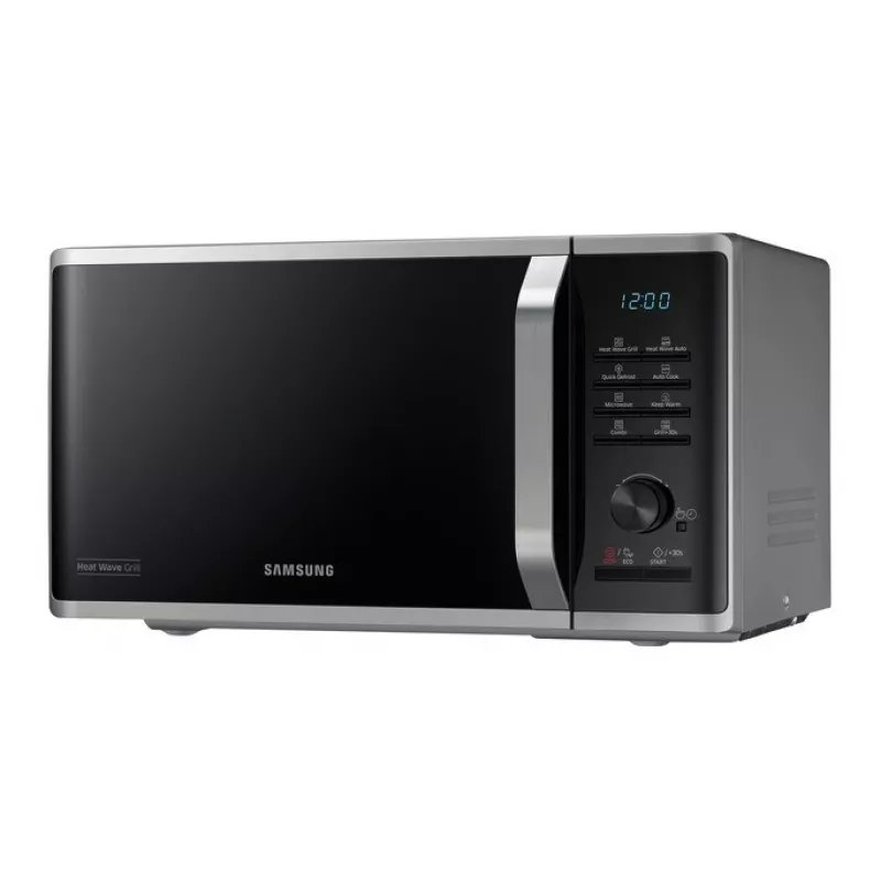 Samsung Micro-ondas MG23K3575AS/EO 23L 800W com grelhador prateado/preto