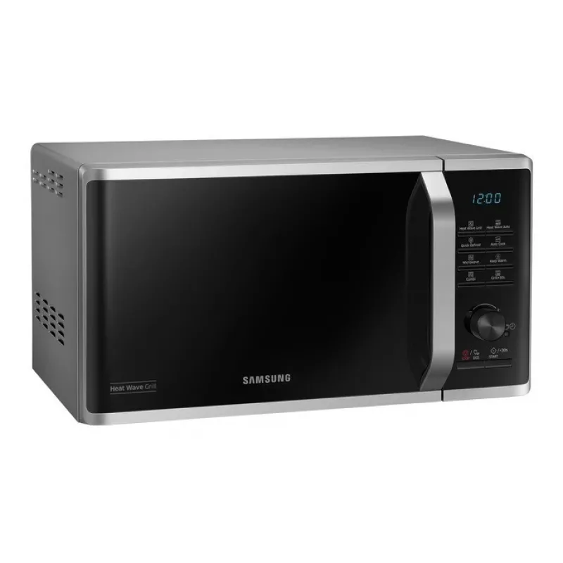 Samsung Micro-ondas MG23K3575AS/EO 23L 800W com grelhador prateado/preto