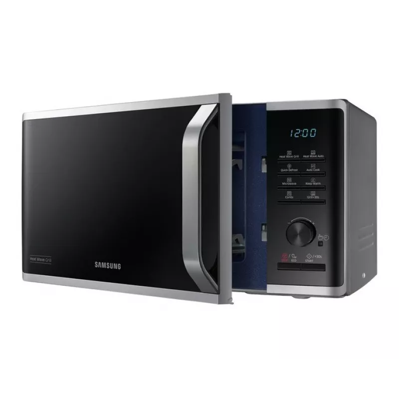Samsung Micro-ondas MG23K3575AS/EO 23L 800W com grelhador prateado/preto