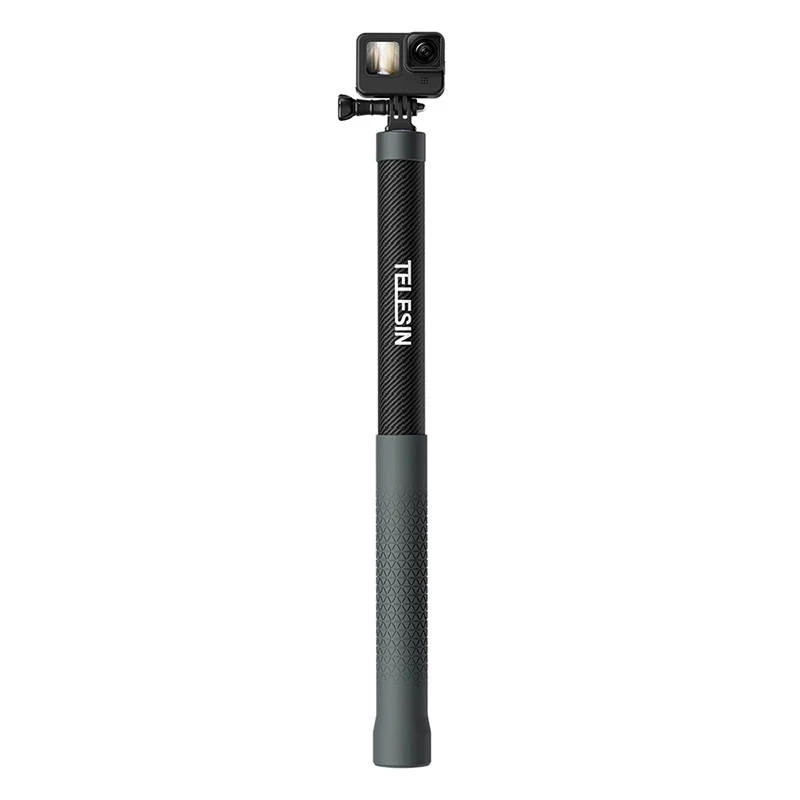TELESIN GP-MNP-300-3 Pau de selfie em fibra de carbono 3m para action cams