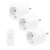 GreenBlue GB313 F tomadas com telecomando, conjunto de 3 com telecomando, tipo F
