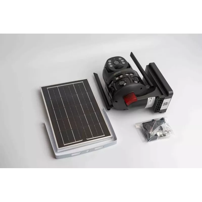 Technaxx TX-329 Câmara de vigilância exterior Dual 4G LTE 3MP+3MP com painel solar