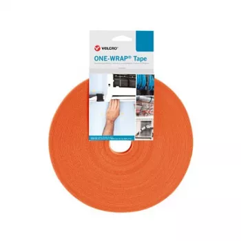 VELCRO One Wrap Fita 10 mm de largura, laranja, 25 m