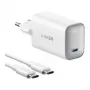 Anker Nano Charger 100W com cabo USB-C, Branco