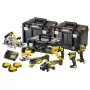 DEWALT 18V XR Kit Combinado 7 Ferramentas DCK706P3T com 3 Baterias 5.0Ah, Carregador e 3 Caixas TSTAK (DCD805, DCF850, DCS355, DCH263, DCG405, DCS572, DCS334)