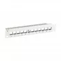 EFB Elektronik Patchpanel Keystone 10 Polegadas 12 Portas, Cinzento (RAL 7035)