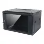 ALLNET Armário de Parede 19 Polegadas 6U 1 Peça 600mm Profundidade Preto Desmontado como Kit Série SMA