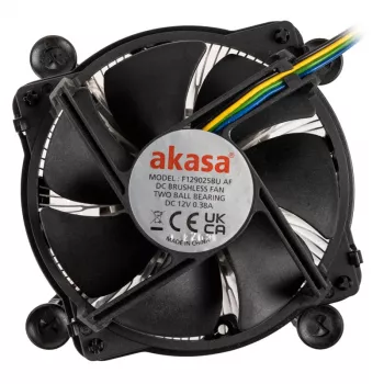 Akasa AK-CC6606BP01 Refrigeração CPU Low Profile - Socket LGA 1700, 63,2 mm de Altura, Ventoinha 92 mm, Preto