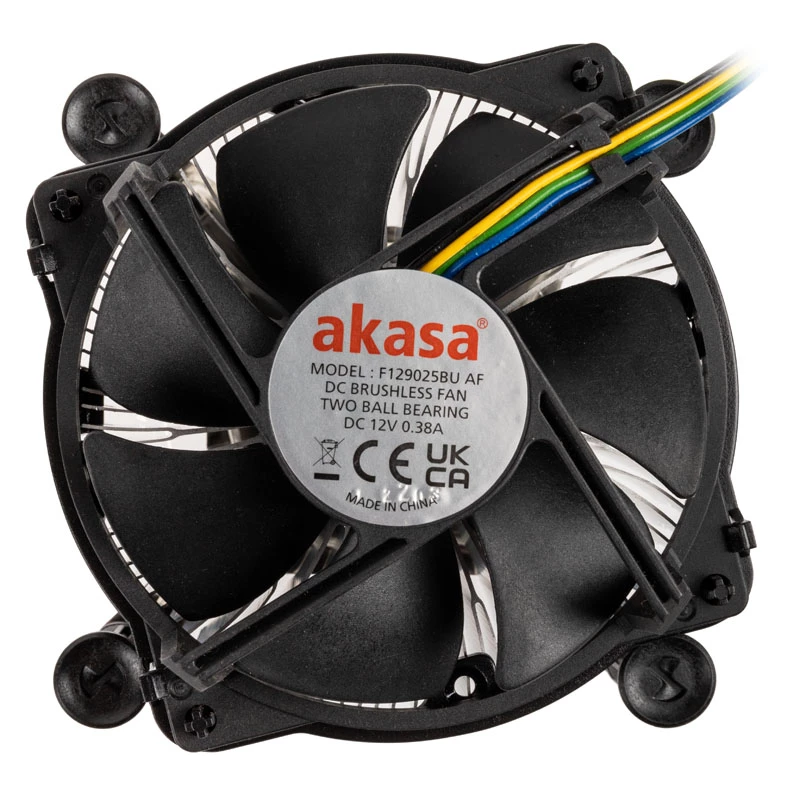 Akasa AK-CC6606BP01 Refrigeração CPU Low Profile - Socket LGA 1700, 63,2 mm de Altura, Ventoinha 92 mm, Preto