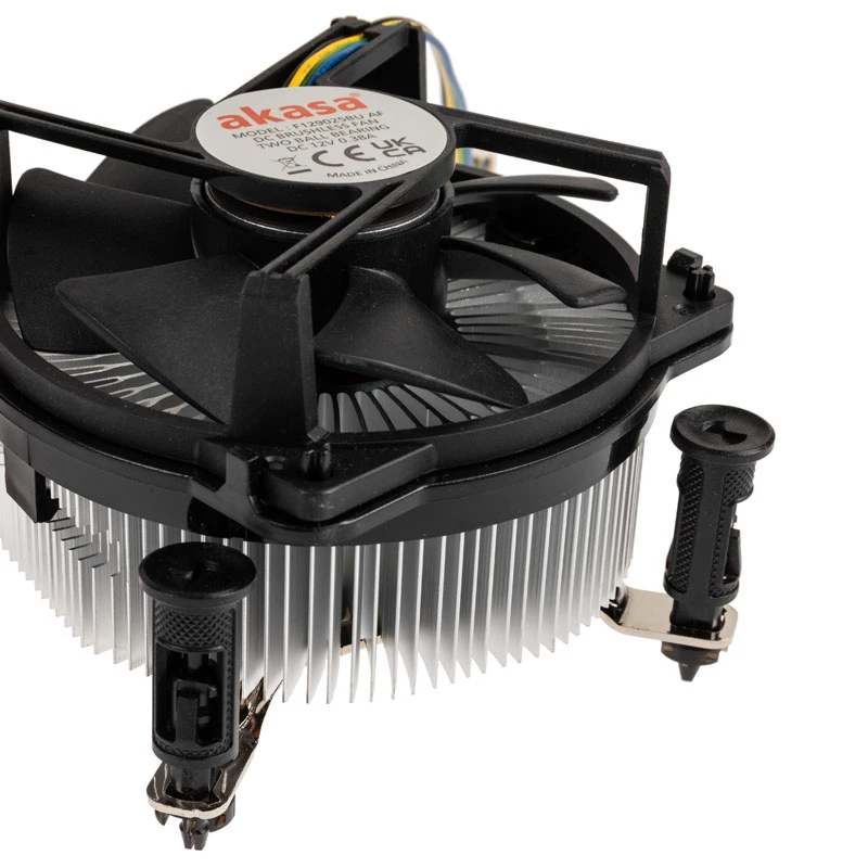 Akasa AK-CC6606BP01 Refrigeração CPU Low Profile - Socket LGA 1700, 63,2 mm de Altura, Ventoinha 92 mm, Preto