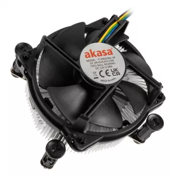 Akasa AK-CC6606BP01 Refrigeração CPU Low Profile - Socket LGA 1700, 63,2 mm de Altura, Ventoinha 92 mm, Preto