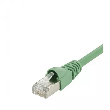 Telegärtner MP8 FS 600 Cabo Patch Ficha RJ45 Macho para Ficha RJ45 Macho 0,5m SFTP Cat.7 Verde
