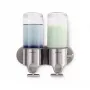 Simplehuman BT1028 Dispensador Duplo com Suporte de Parede, Aço Inoxidável Escovado