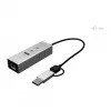 I-TEC Hub USB-C/USB-A Metal 3 - 2x USB-C 3.2 Gen 1, 1x USB-A 3.2 Gen 1, 2.5G LAN, Space Gray