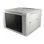 ALLNET Série SMA Armário de Parede 19 Polegadas 6U 450mm Profundidade Cinza Claro Flat Pack