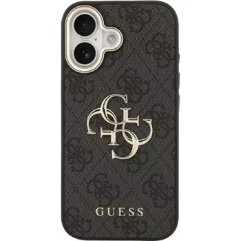 GUESS Capa Rígida 4G Metal Logo Preto para Apple iPhone 17