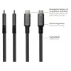 GoodConnections USB-C 4.0 (ST-ST) 1m Cabo Entrançado 100W 8K 30Hz Anthracite