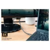 GoodConnections USB-C 4.0 (ST-ST) 1m Cabo Entrançado 100W 8K 30Hz Anthracite