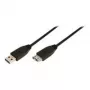 LogiLink cabo de extensão USB 3.0 - ficha USB Type-A para conector fêmea USB Type-A - 1 m - preto