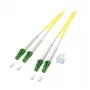 EFB Elektronik cabo de rede duplex LC/LC multimodo OM3 1m LSZH aqua