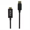 INCA cabo DisplayPort para HDMI 1,8 m 10,2 Gbit/s preto