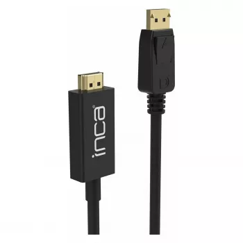 INCA cabo DisplayPort para HDMI 1,8 m 10,2 Gbit/s preto