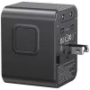 USAMS adaptador de viagem CC308 17W 4em1 US/AU/EU/UK preto
