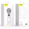 AWEI F39 Fast Ice Mini Ventilador de mão, branco gelo, 3600mAh, arrefecimento turbo, 5 níveis, USB-C