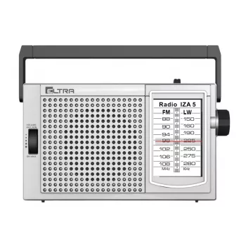 ELTRA Radio IZA-5 prateado Rádio portátil FM/AM com Bluetooth e USB