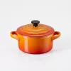 Le Creuset Conjunto de grés com 4 Petit Casseroles 10x5cm Volcanic