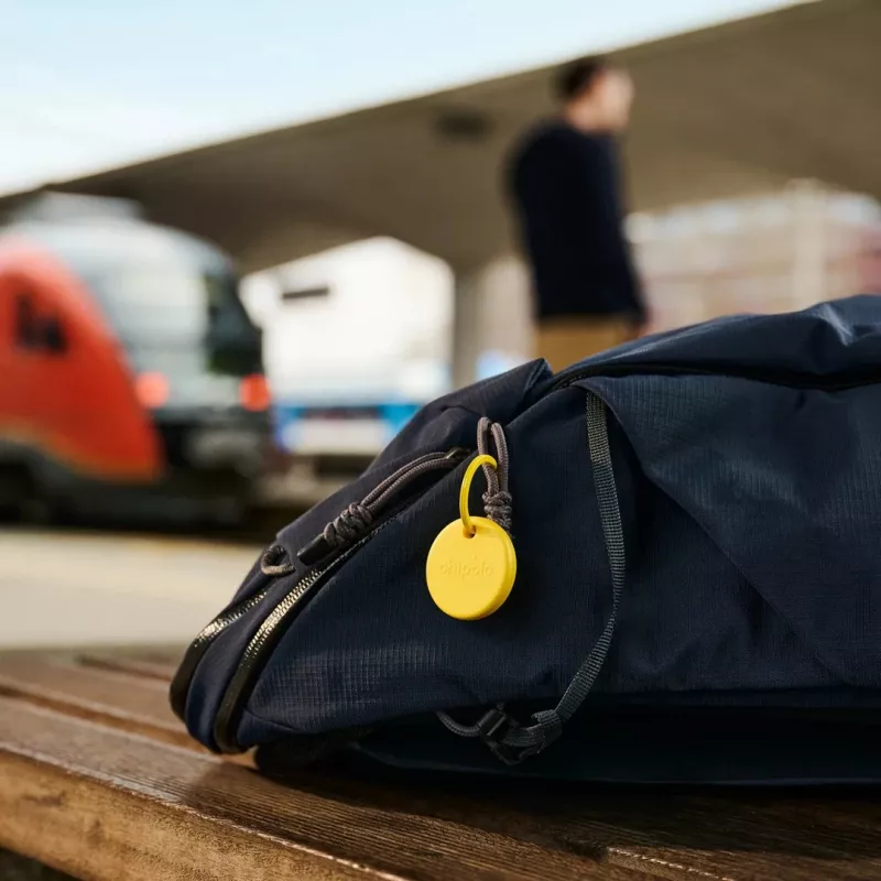 Chipolo POP Bluetooth Tracker com bateria substituível para iOS e Android, azul