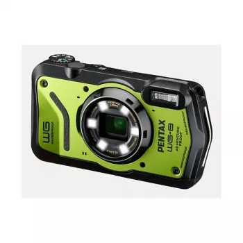 Câmara subaquática e robusta Pentax WG-8 verde USB-C