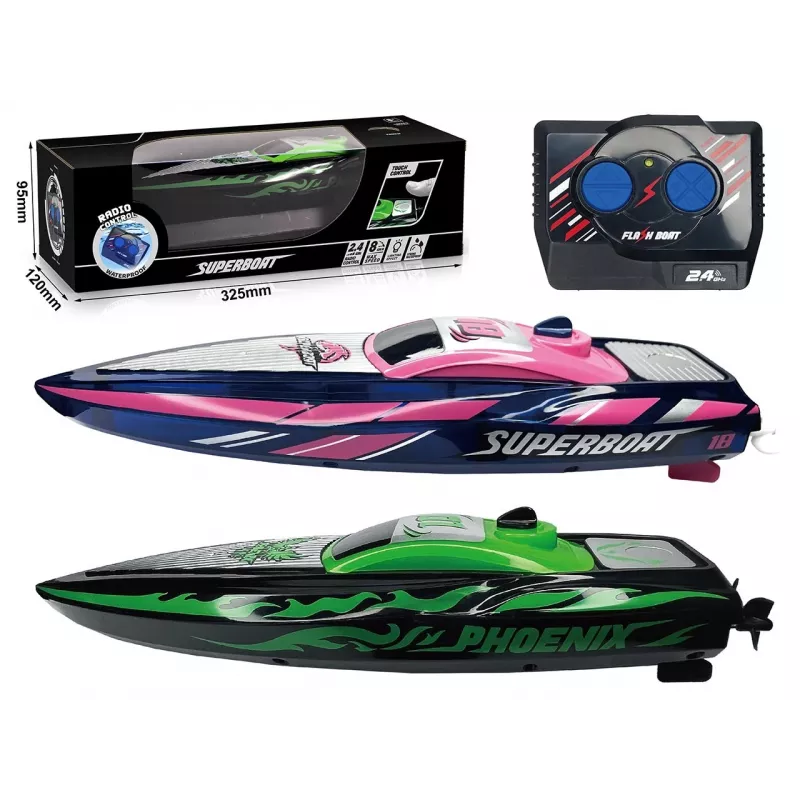 Barco telecomandado MADEJ R/C Speed Boat 2.4GHz com carregador USB