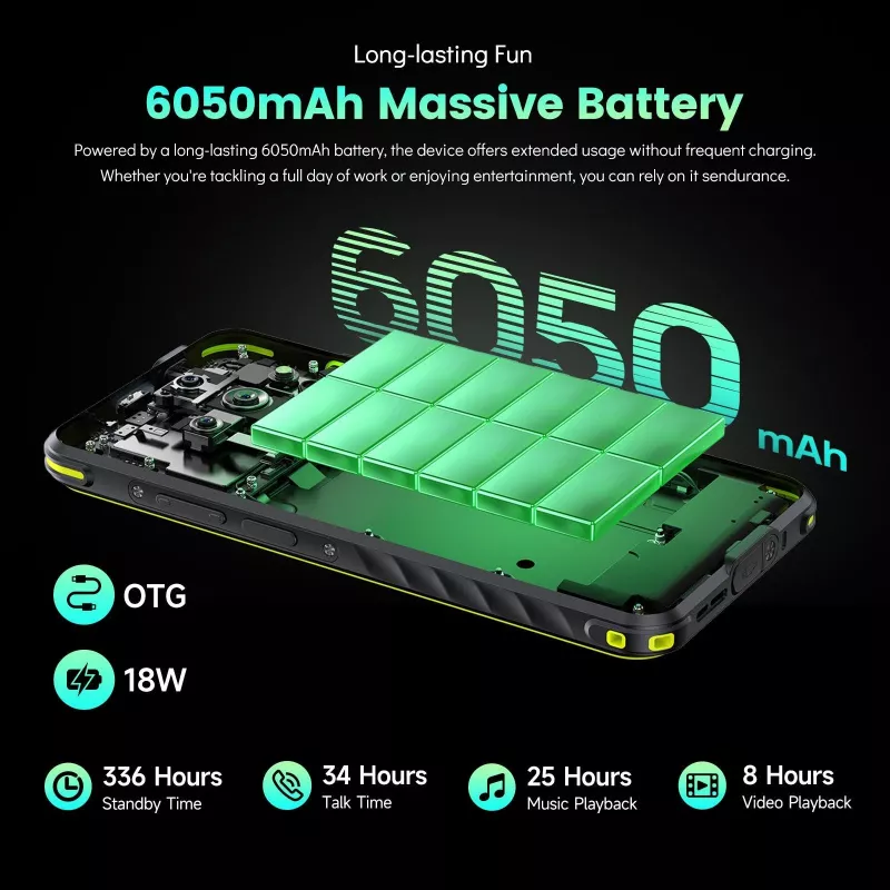 Smartphone robusto Ulefone Armor X31 6/128GB preto