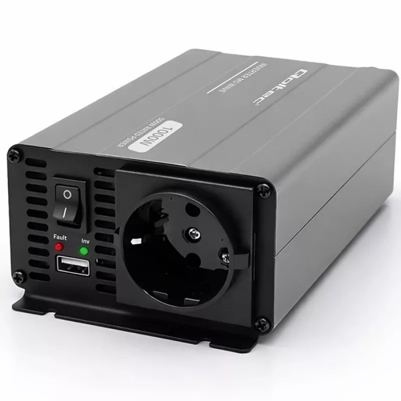 Conversor de tensão Qoltec MS Wave 12V para 230V 500/1000W USB