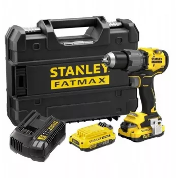 Berbequim de impacto sem escovas STANLEY FATMAX SFMCD726D2T 18V (2x baterias 2,0Ah, carregador, mala TSTAK)