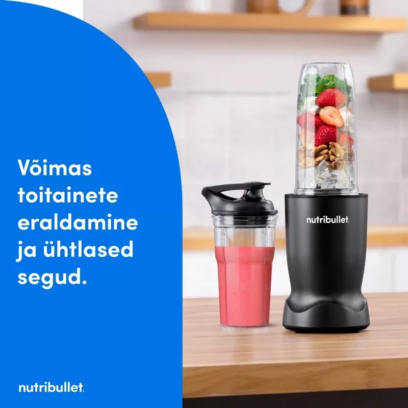 Liquidificadora Nutribullet NBT1006MB Turbo 1000 W, preto mate