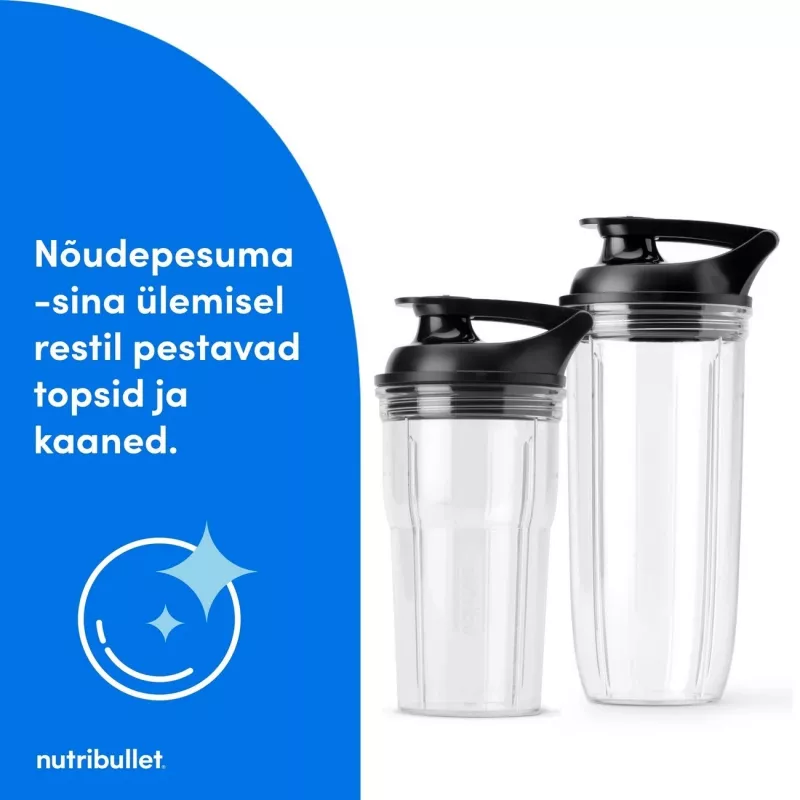 Liquidificadora Nutribullet NBT1006MB Turbo 1000 W, preto mate