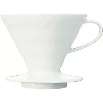 Suporte de filtro de café em cerâmica Hario V60-02 branco