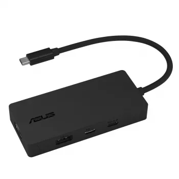 Docking station USB-C 4-em-1 ASUS DC110 4K 60Hz 10Gbps HDMI 2.0 100W Power Delivery preta