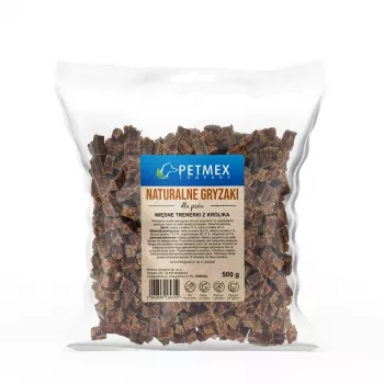 Petiscos de treino de vaca PETMEX para cães 500g