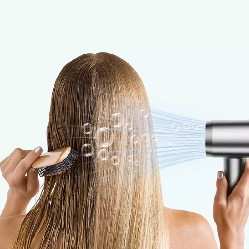 Secador de cabelo AWEI DS-1 sem lâmina 1600W cinzento