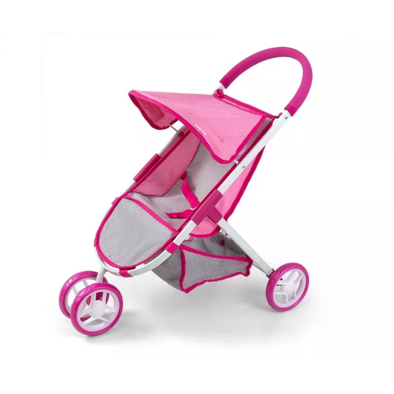 MILLY MALLY carrinho de bonecas Susie Prestige – rosa/cinzento/branco