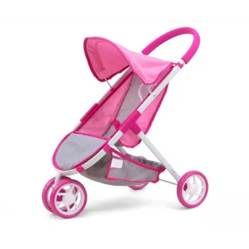 Carrinho de bonecas MILLY MALLY Susie Prestige - rosa/cinzento/branco
