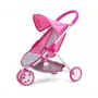 MILLY MALLY carrinho de bonecas Susie Prestige – rosa/cinzento/branco