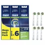 Cabeças de escova de dentes elétrica Oral-B Pro CrossAction Refill pack de 6 branco