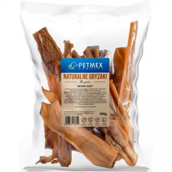 Petisco natural de pele de cabra PETMEX para cães 500g