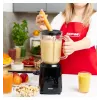 Batedeira MPM MBL-37, 500 W, jarro de vidro 1,5 L, lâmina de aço inoxidável, 2 velocidades, função pulsar, trituração de gelo, preto