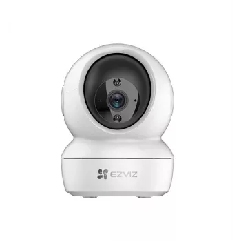 Câmara de segurança interior EZVIZ H6C 2MP Pan & Tilt, Full HD 1080p, visão noturna, áudio bidirecional, Wi-Fi, branco