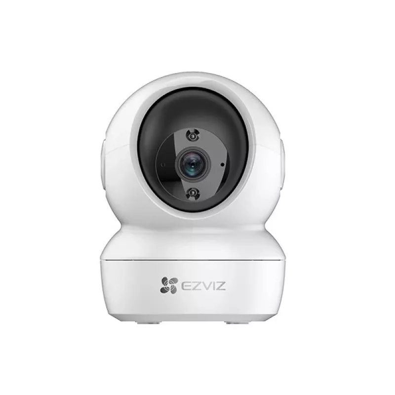 Câmara de segurança interior EZVIZ H6C 2MP Pan & Tilt, Full HD 1080p, visão noturna, áudio bidirecional, Wi-Fi, branco